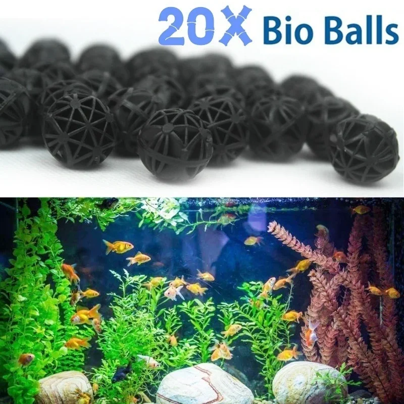 Aquarium Planted Fish - 20Pcs 16mm Aquarium Filter Bio Balls