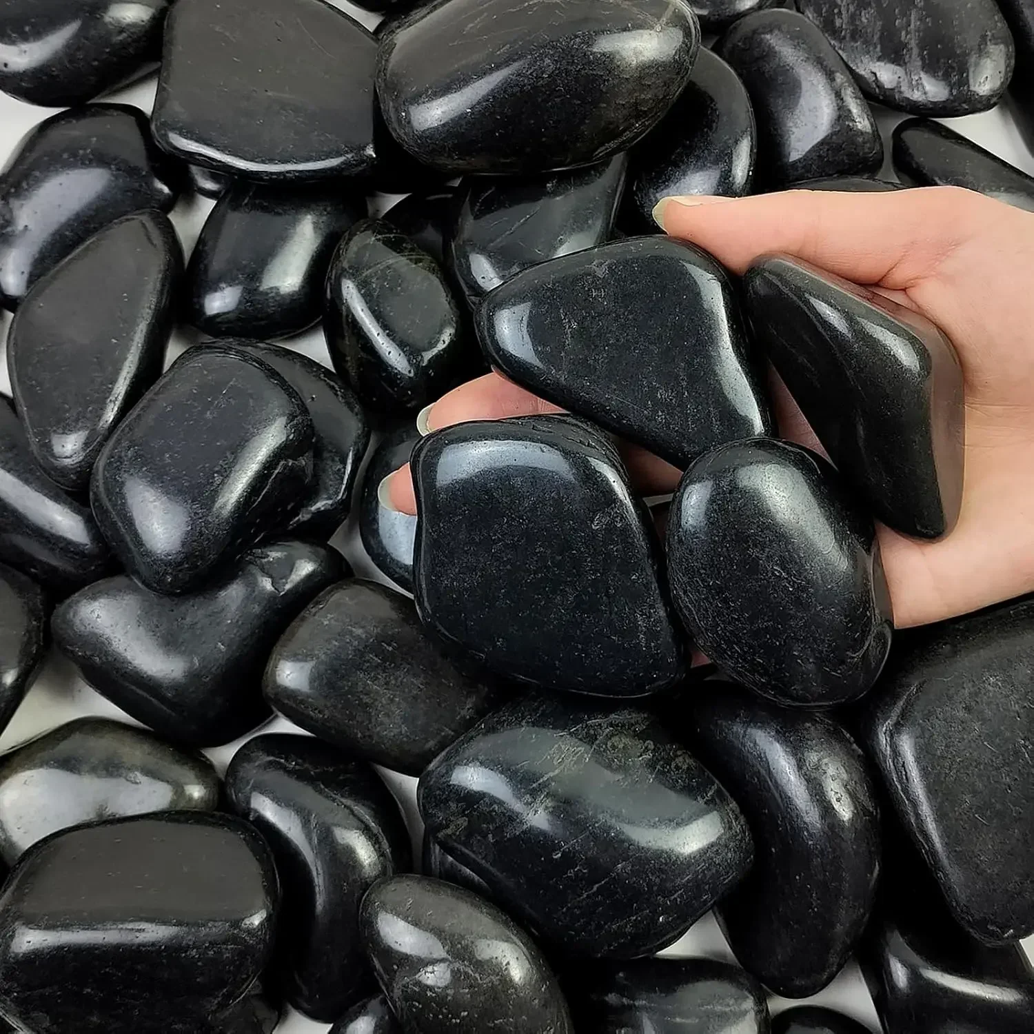 40 lbs Black River Rocks for L - Planted Aquarium With Rocks review and price