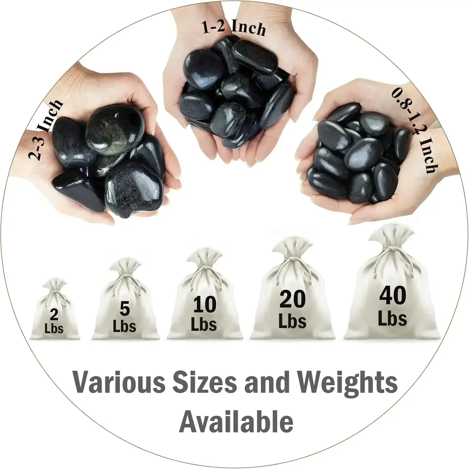 40 lbs Black River Rocks for L - Planted Aquarium With Rocks review and price
