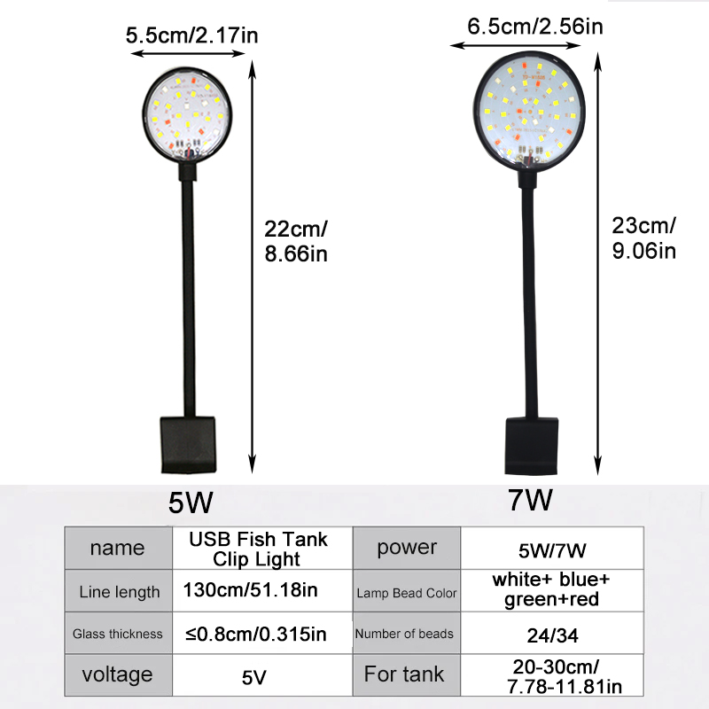 USB Aquarium LED Lamp Fish Tan - Aquarium Plant Grow Light review and price