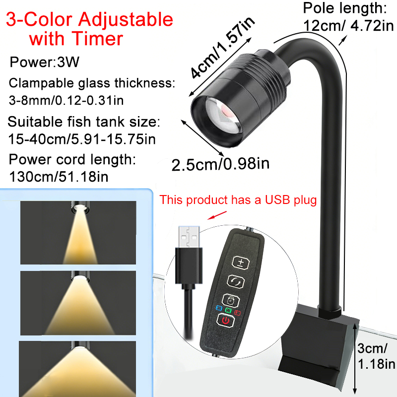 USB 3W South American Aquarium - Aquarium Plant Grow Light review and price