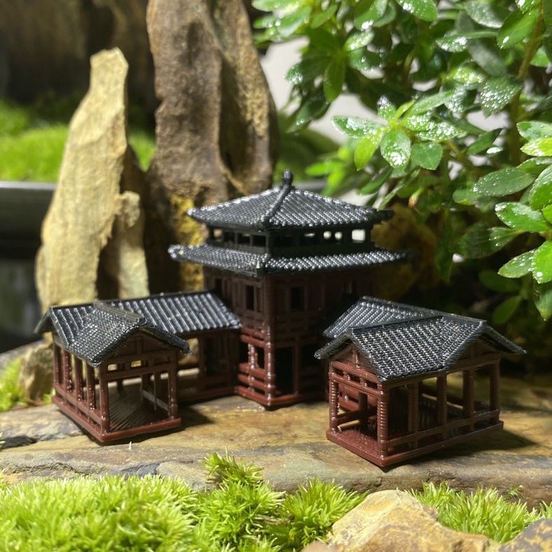 Plastics Chinese Style Ancient - Aquarium Plant Ornament review and price