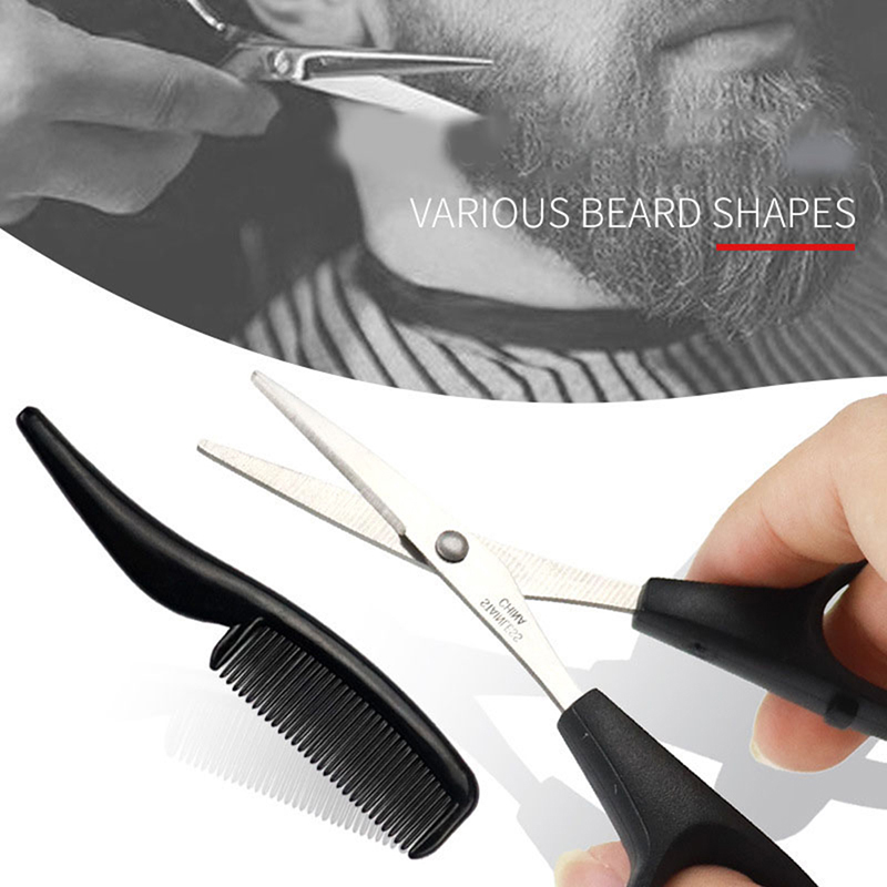 New Mens Beard Mustache Comb N - Trimming Scissor Set review and price