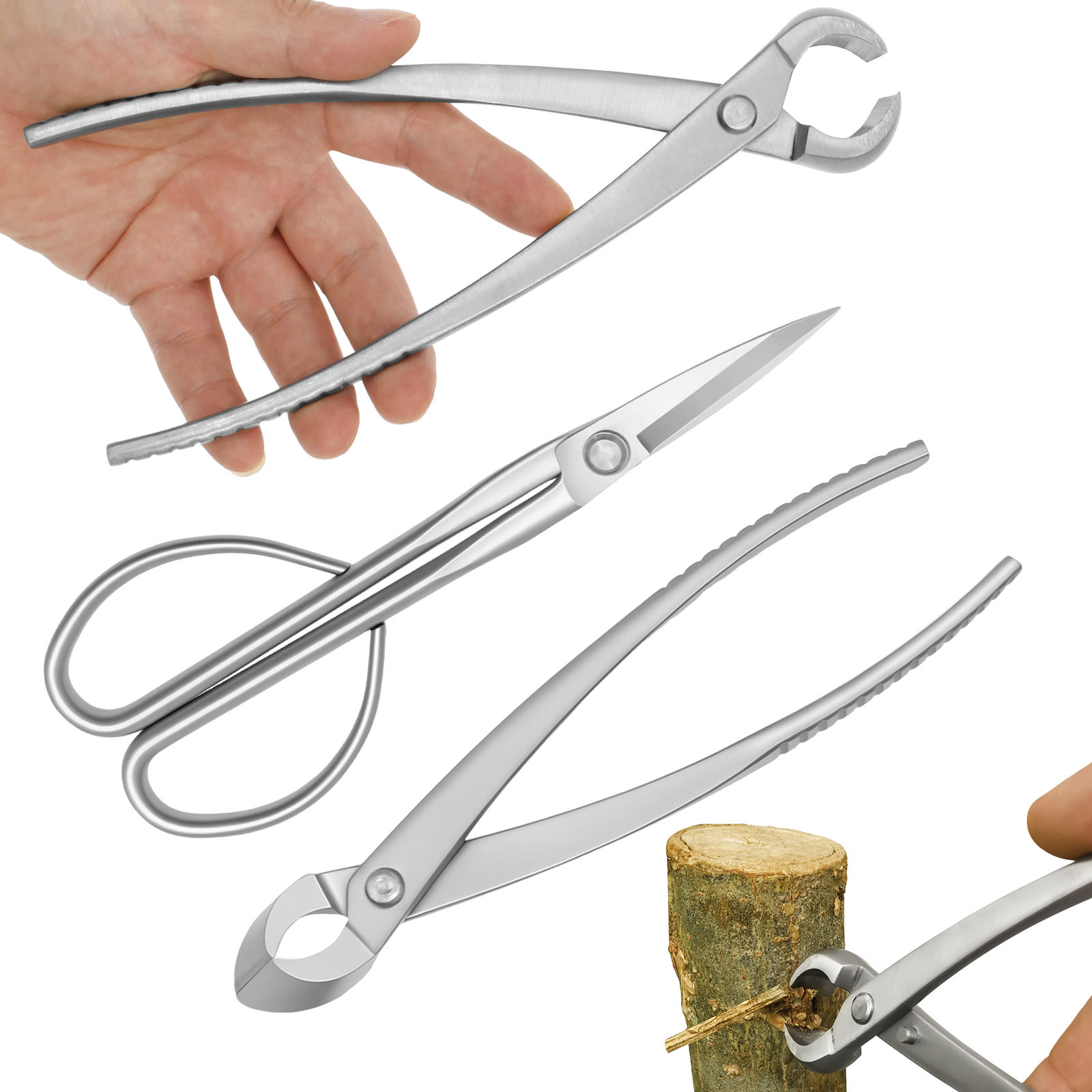 3 Pcs Bonsai Tool Set with Kno - Trimming Scissor Set review and price