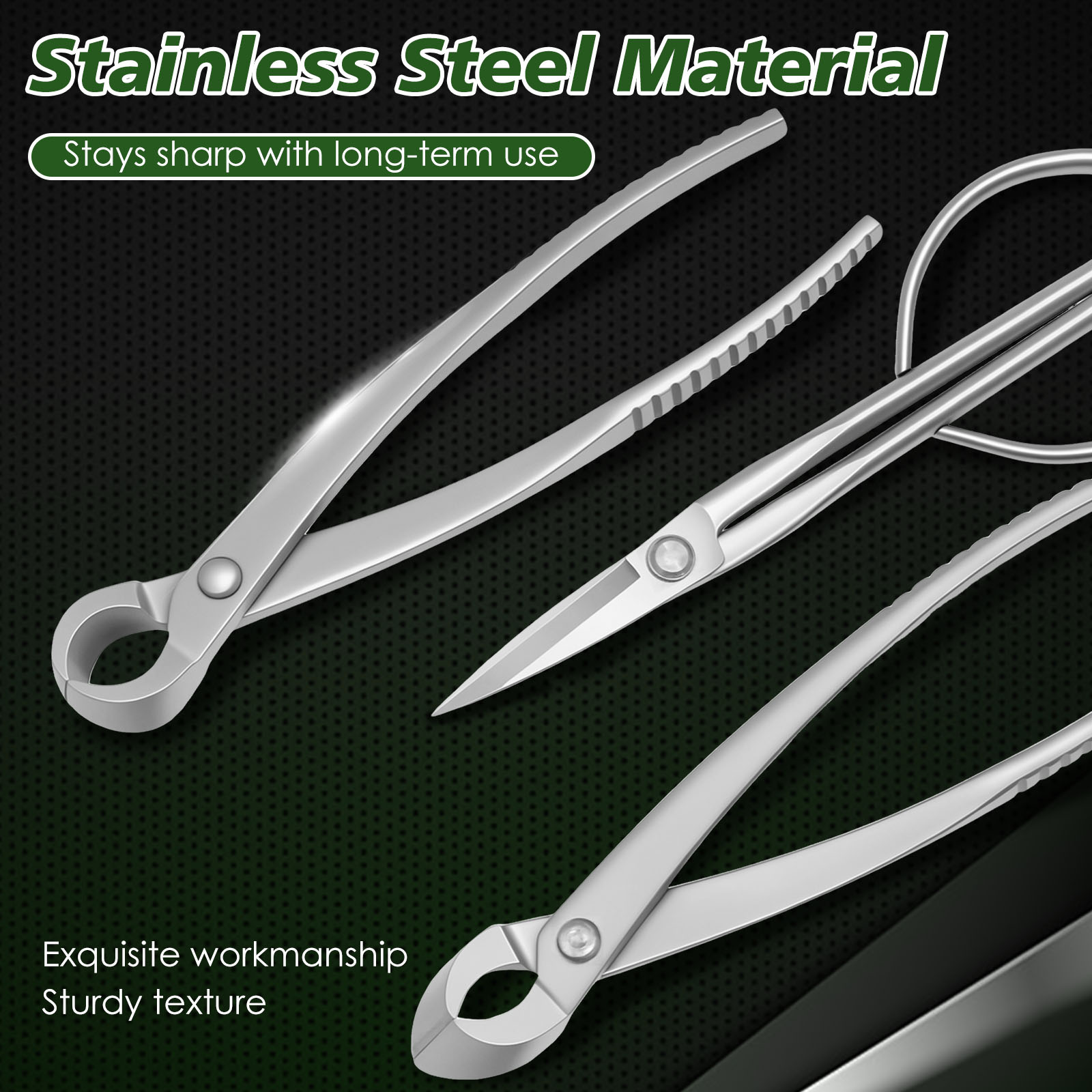 3 Pcs Bonsai Tool Set with Kno - Trimming Scissor Set review and price